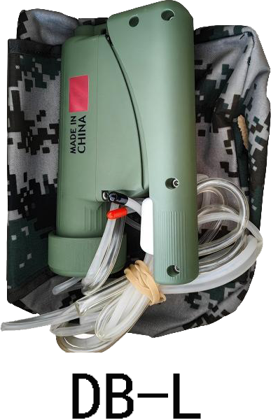 Individual soldier seawater desalination device